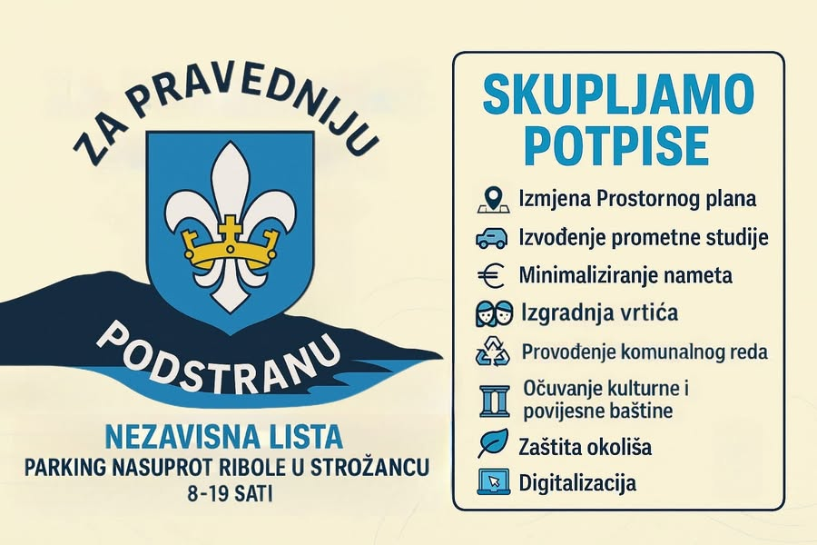 Skupljanje potpisa Za pravedniju Podstranu